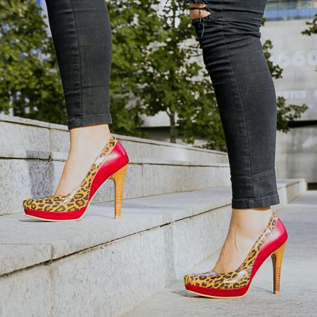 Stiletto 2.0 Color Print/Rojo Liso