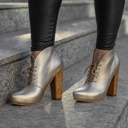 Botín Julia Color Oro Envejecido