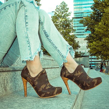 Botín Sol Color Renobuck Militar